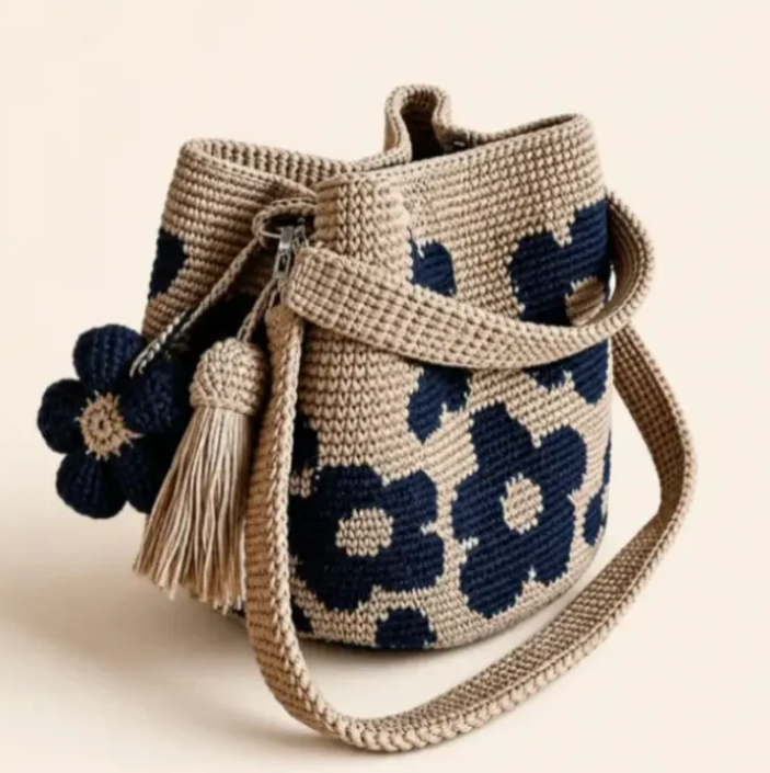 Bolsa Floral em Crochê — foto 4