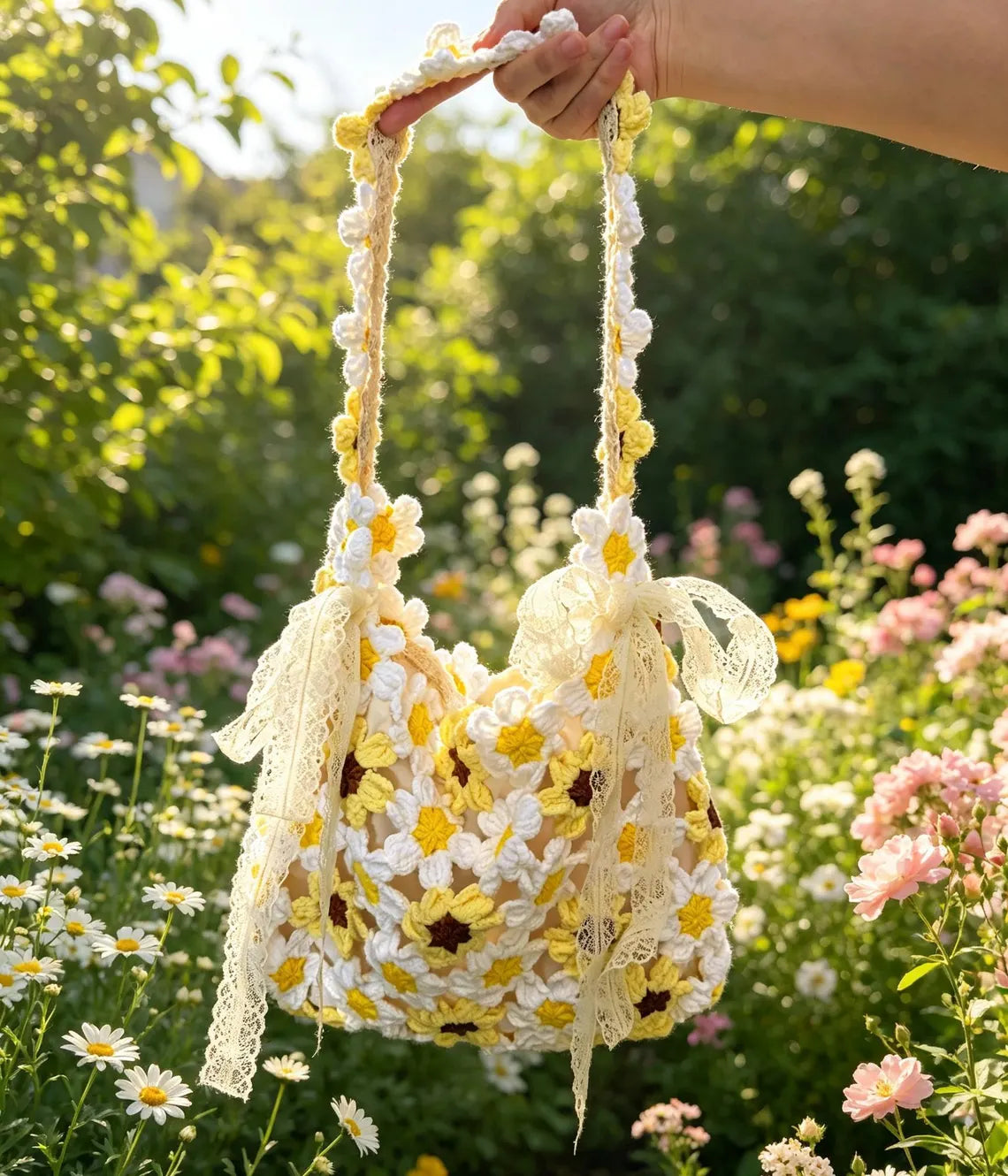 Flores de Crochê Feitas à Mão — foto 2